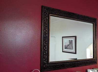 A mirror to open up the room; photo courtesy Josh Andrews